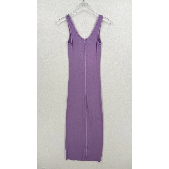 ENZA COSTA Dress Womens Small Purple Silk rib Tank Dress Hushed Violet NWOT - Picture 3 of 8